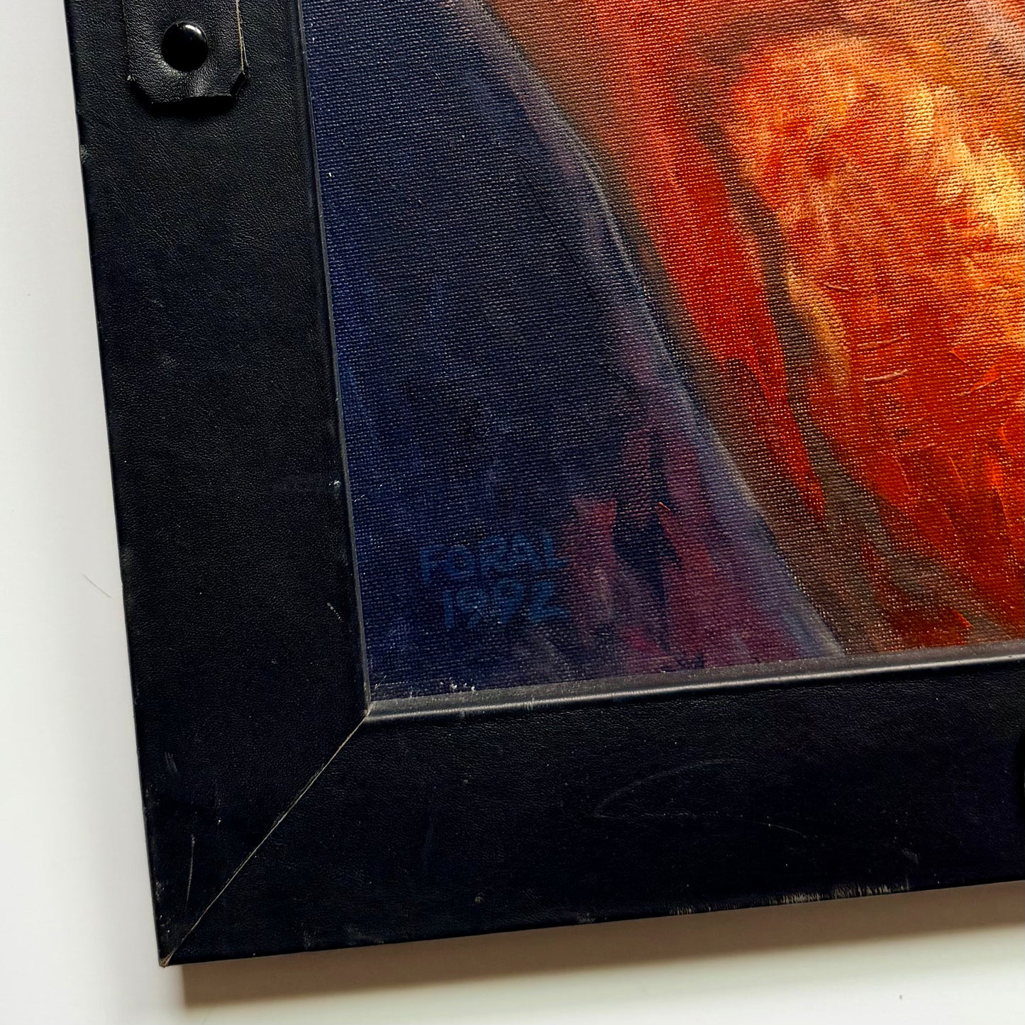 Vintage Thomas Foral Nipple Chain Painting 1992