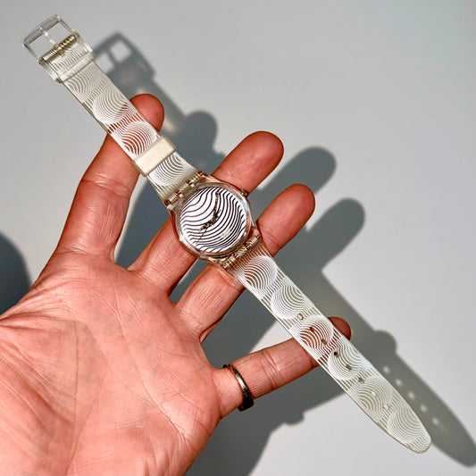 Vintage Victor Vasarely 'Keret' Limited Artist Edition Swatch Watch 1996