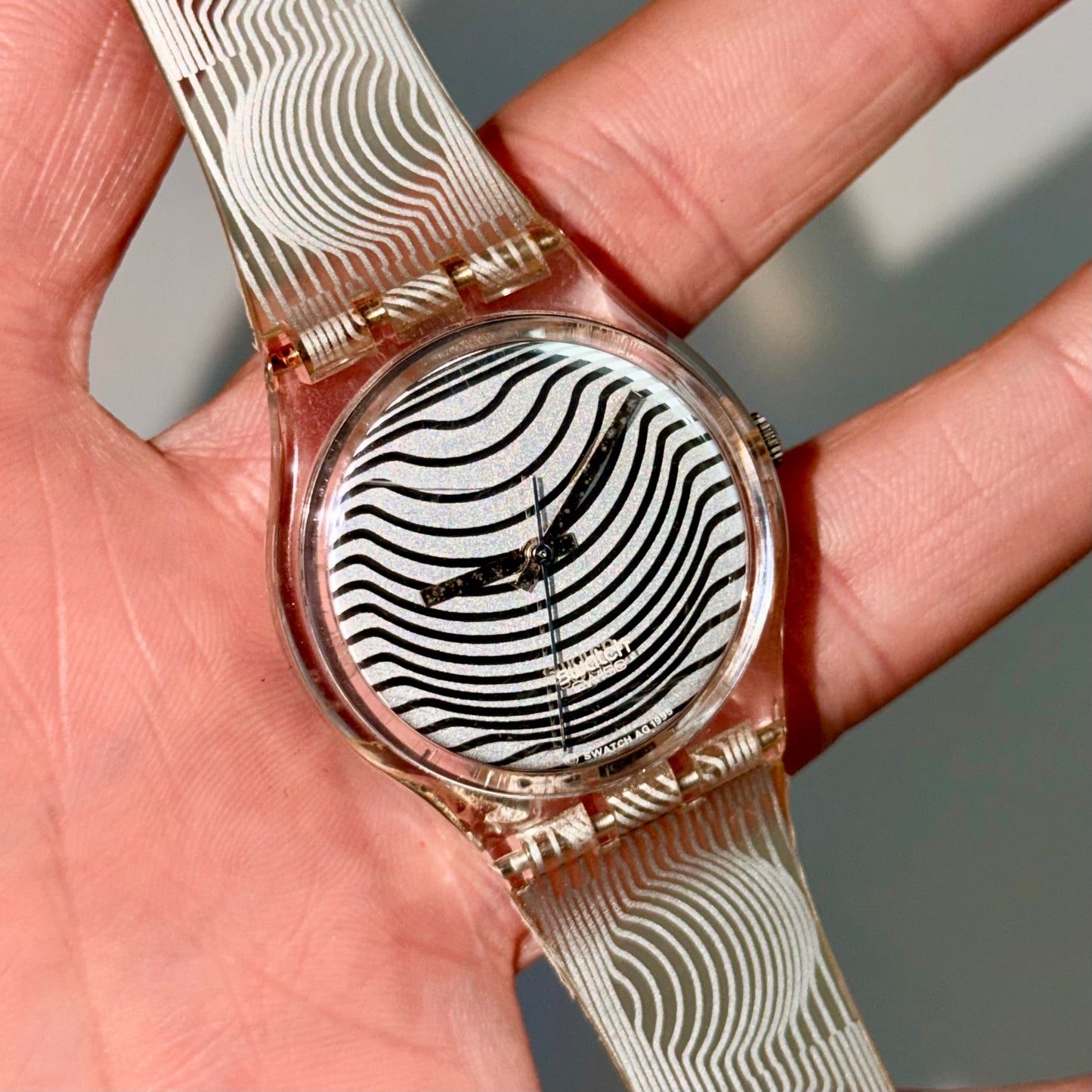 Vintage Victor Vasarely 'Keret' Limited Artist Edition Swatch Watch 1996