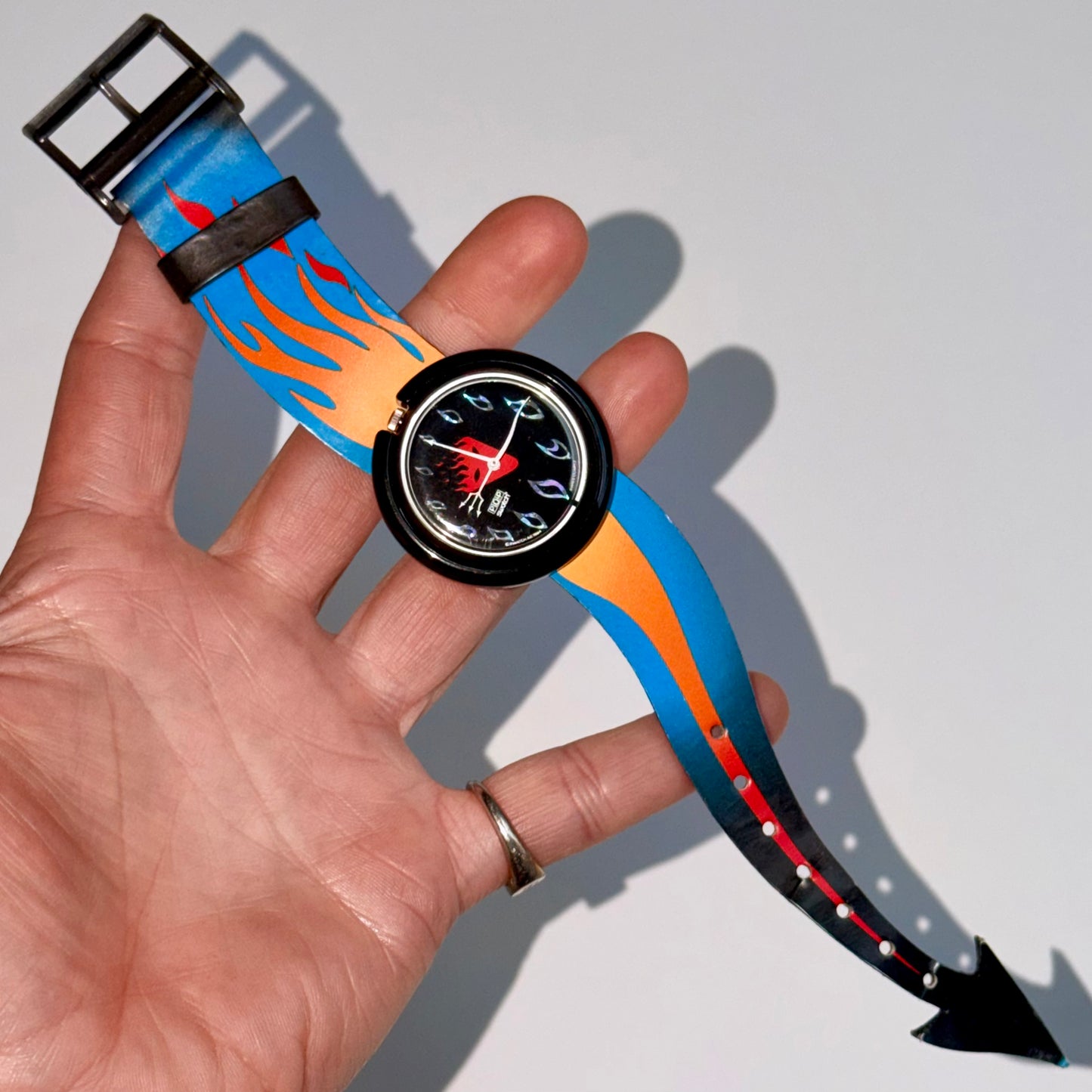 Vintage Halloween Special 'Hot Stuff' Swatch POP Watch 1995
