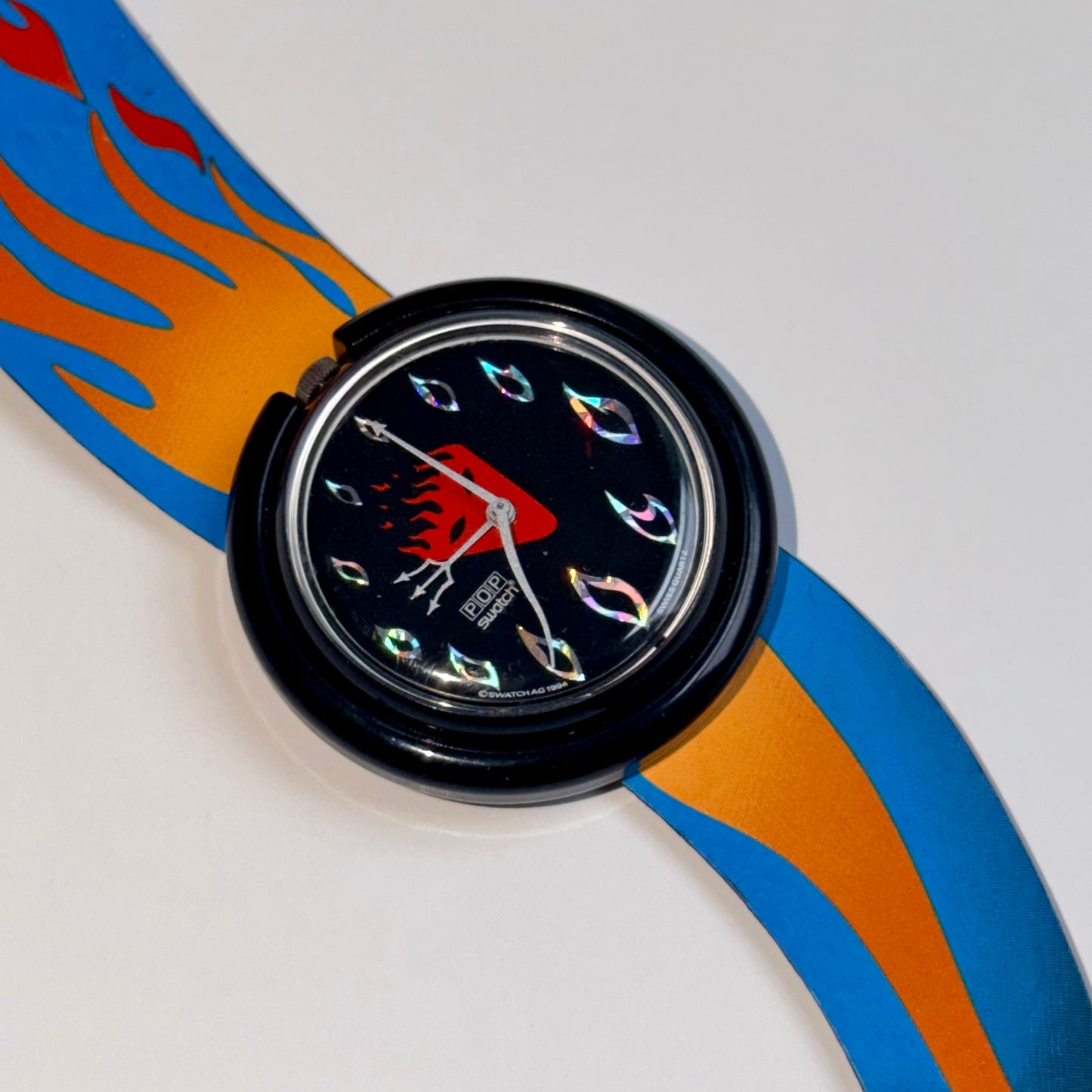 Vintage Halloween Special 'Hot Stuff' Swatch POP Watch 1995