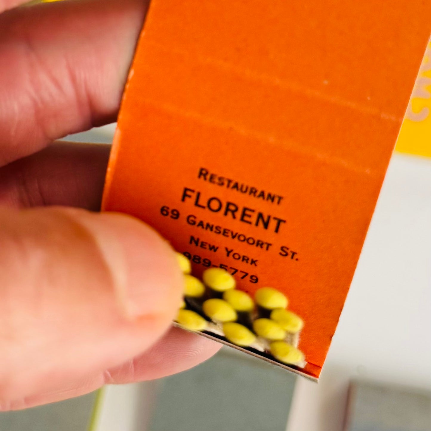 Vintage Florent / Tibor Kalman / M&Co Matchbooks Circa 1980s
