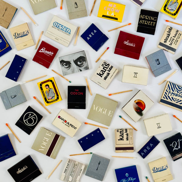 Vintage NYC Iconic Fashion Matchbooks Circa 1980s