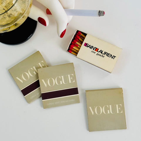 Vintage NYC Iconic Fashion Matchbooks Circa 1980s