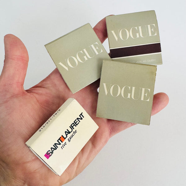 Vintage NYC Iconic Fashion Matchbooks Circa 1980s