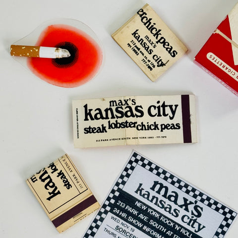 Scarce Max's Kansas City Matchbooks Circa 1970s