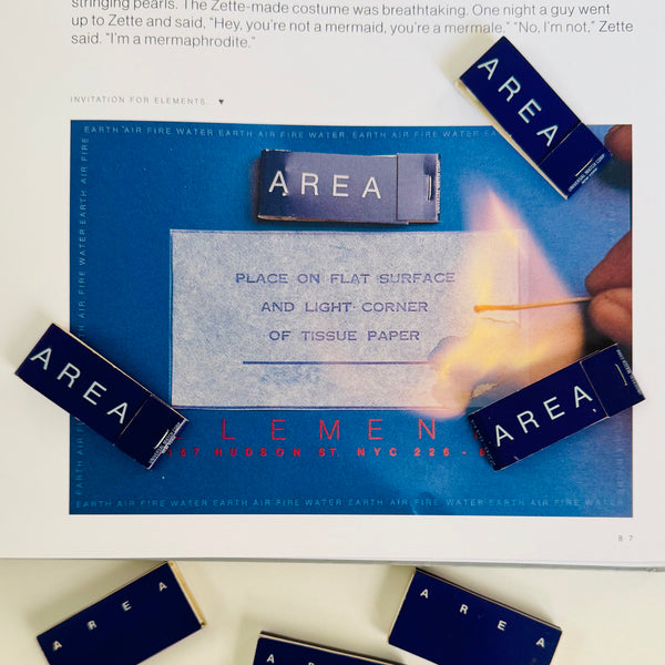 Vintage AREA / Tunnel Matchbooks Circa 1980/90s