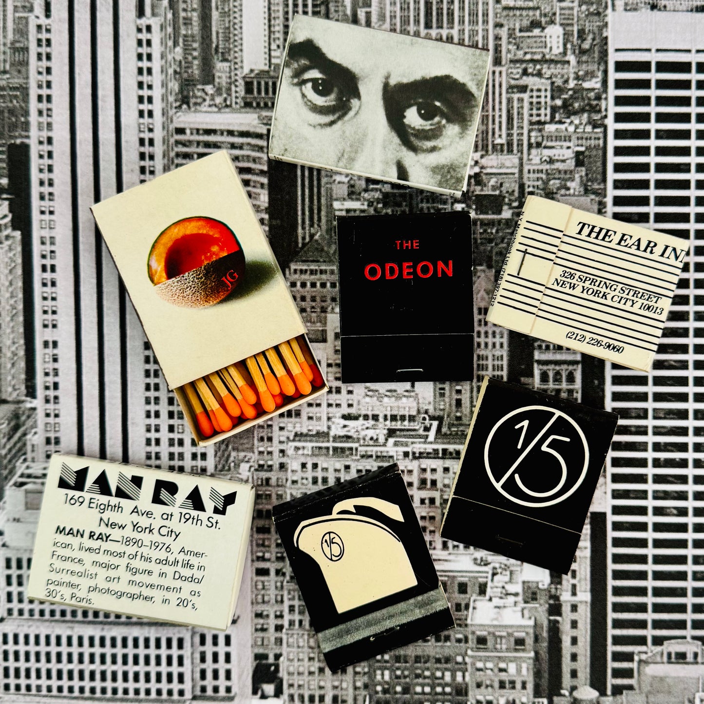 Vintage NYC Restaurant Icons Matchbooks Circa 1980s