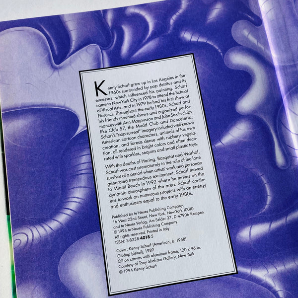 Vintage Kenny Scharf 'Globup' Blank Book / Journal 1994