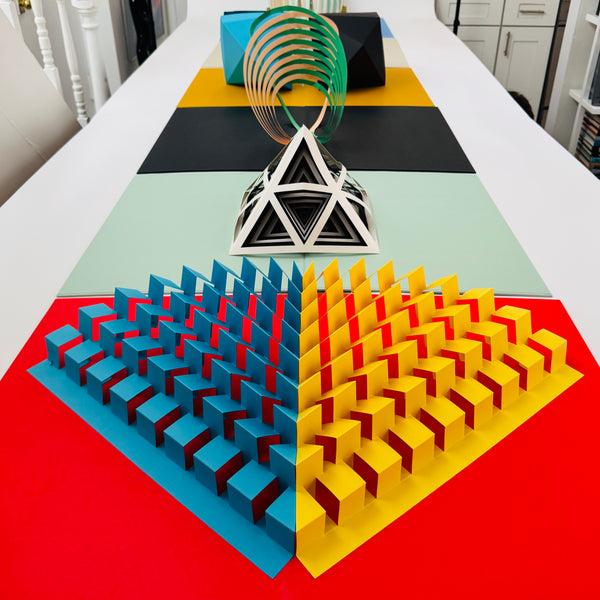 Limited Ed. Tauba Auerbach [2,3] Pop Up Folio 2011