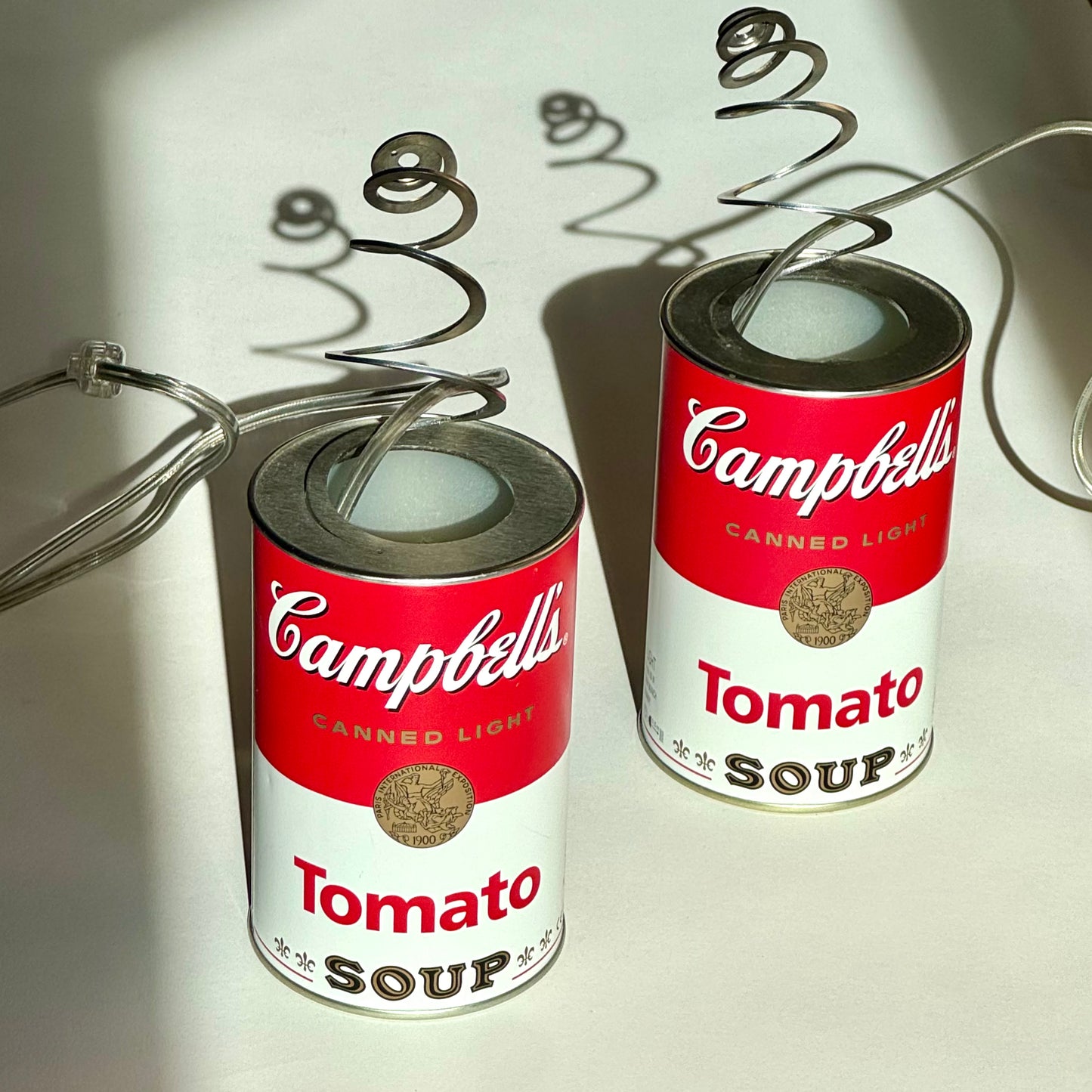 Pair Vintage Ingo Maurer 'Canned Light' Sconces 2003