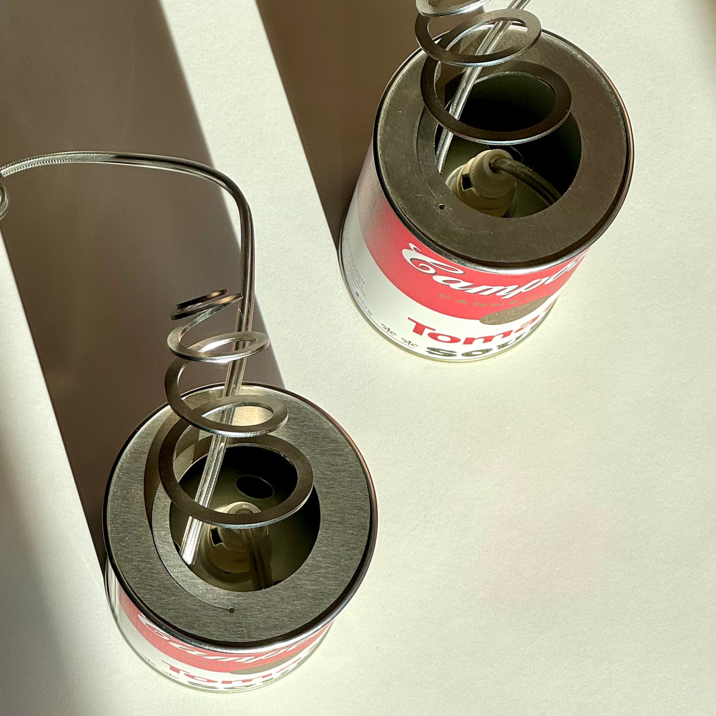 Pair Vintage Ingo Maurer 'Canned Light' Sconces 2003