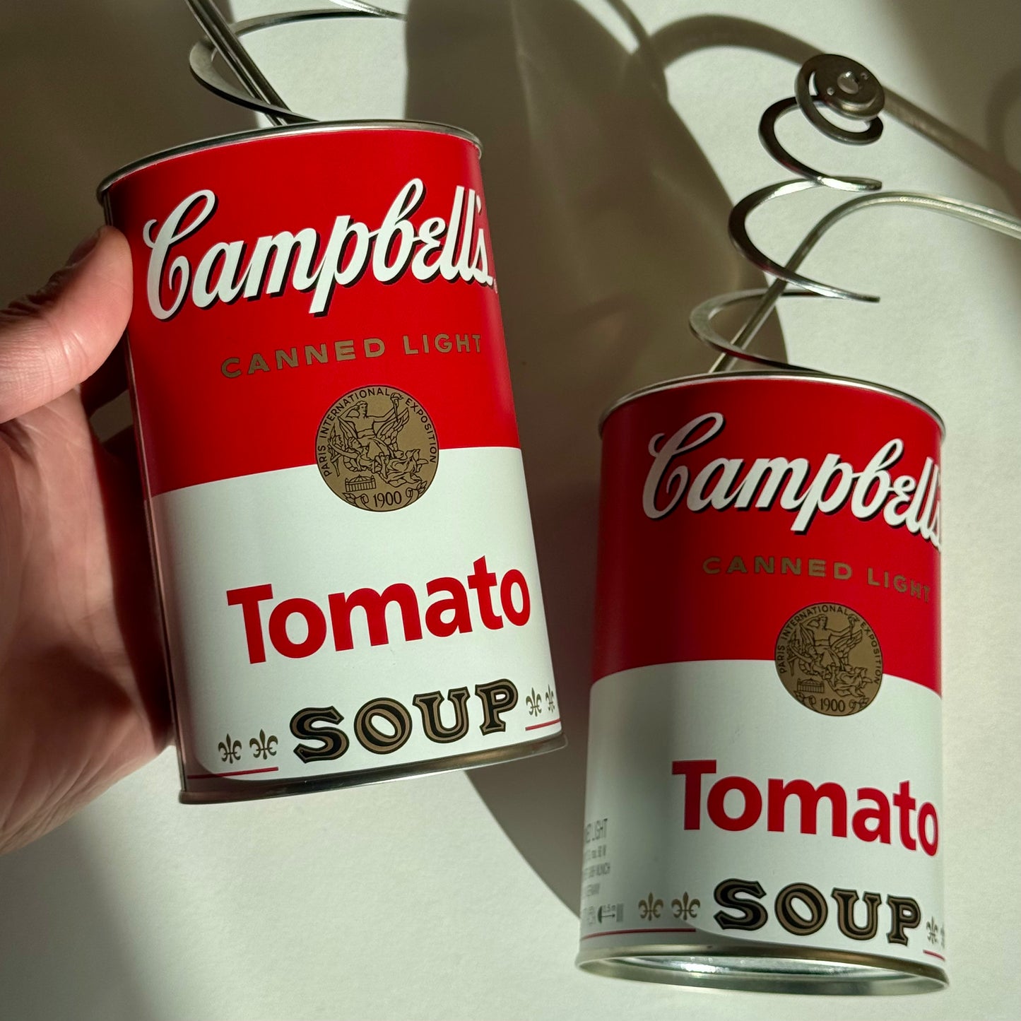 Pair Vintage Ingo Maurer 'Canned Light' Sconces 2003