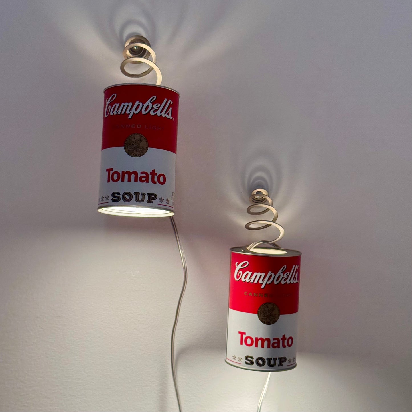 Pair Vintage Ingo Maurer 'Canned Light' Sconces 2003