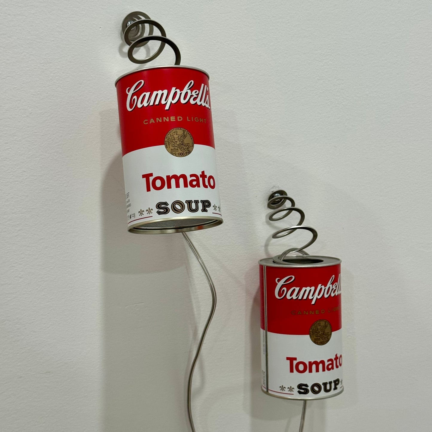 Pair Vintage Ingo Maurer 'Canned Light' Sconces 2003