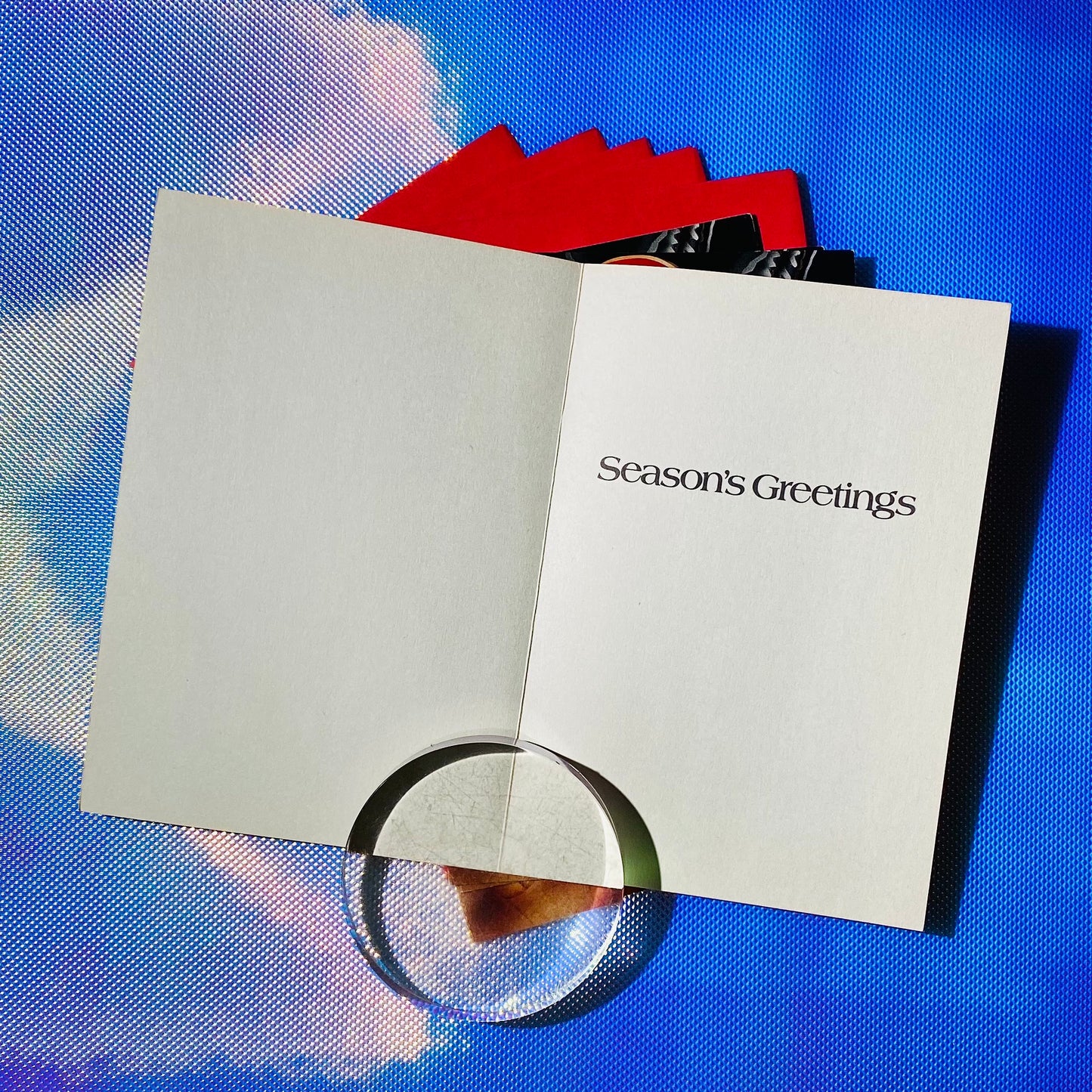 Deadstock 'Santa Pin' Holiday cards s/5