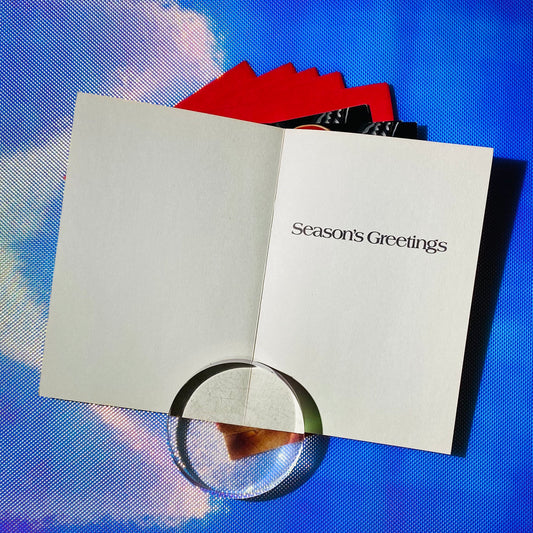 Deadstock 'Santa Pin' Holiday cards s/5