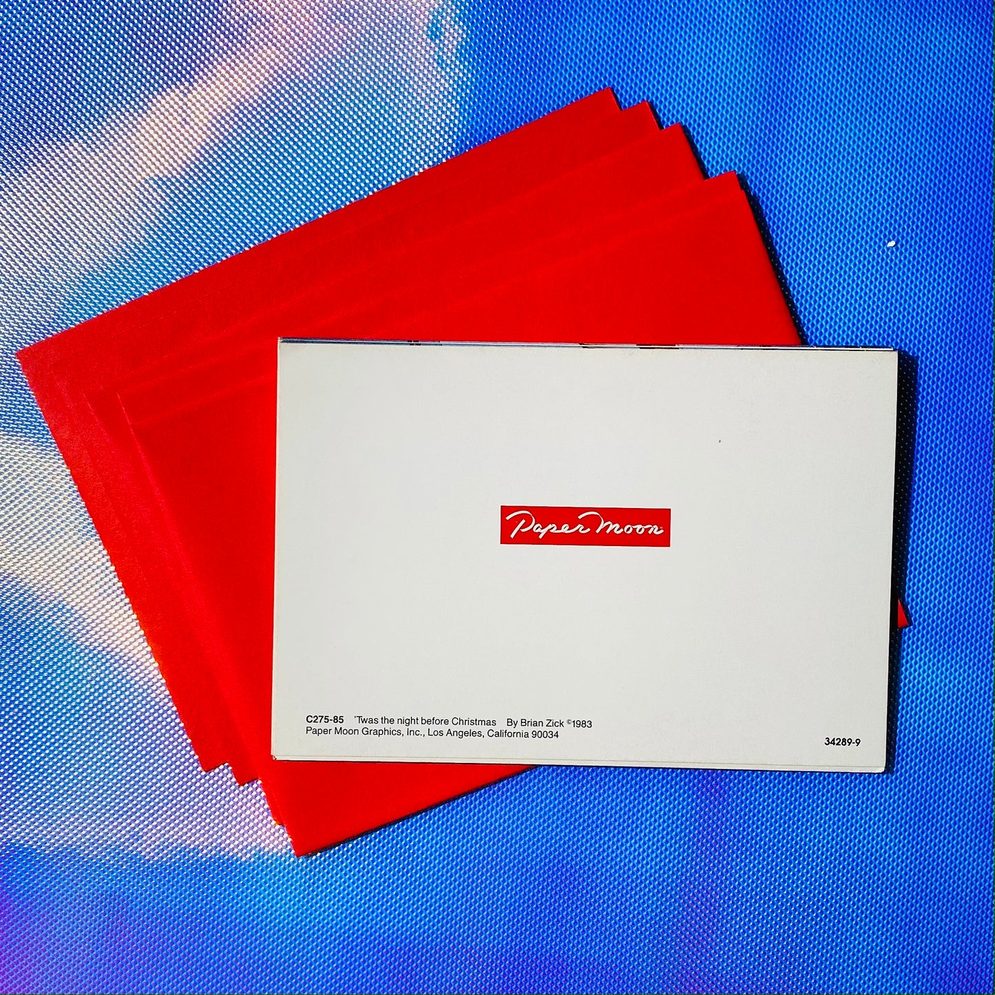 Deadstock 'Twas the Night Before Xmas' Holiday cards s/5