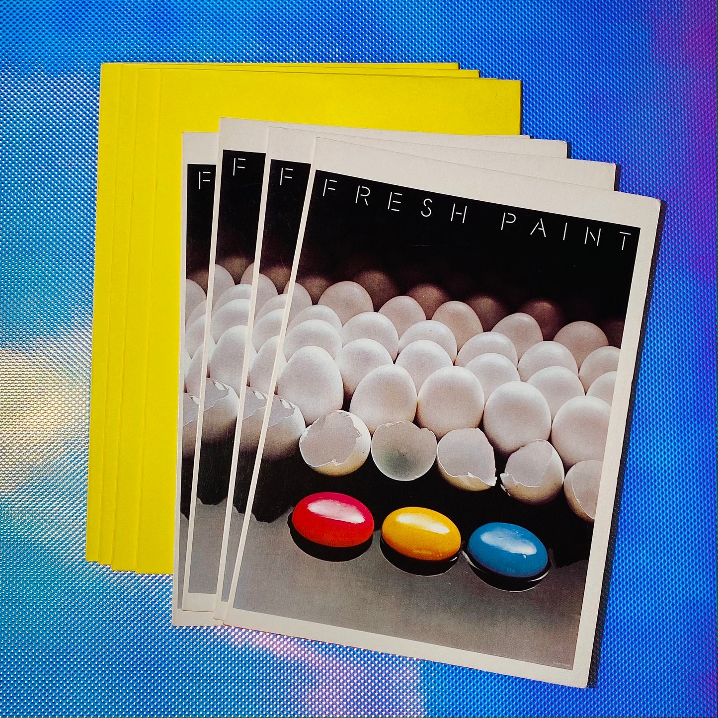 Deadstock Julius Friedman 'Fresh Paint' blank cards 1980 s/4