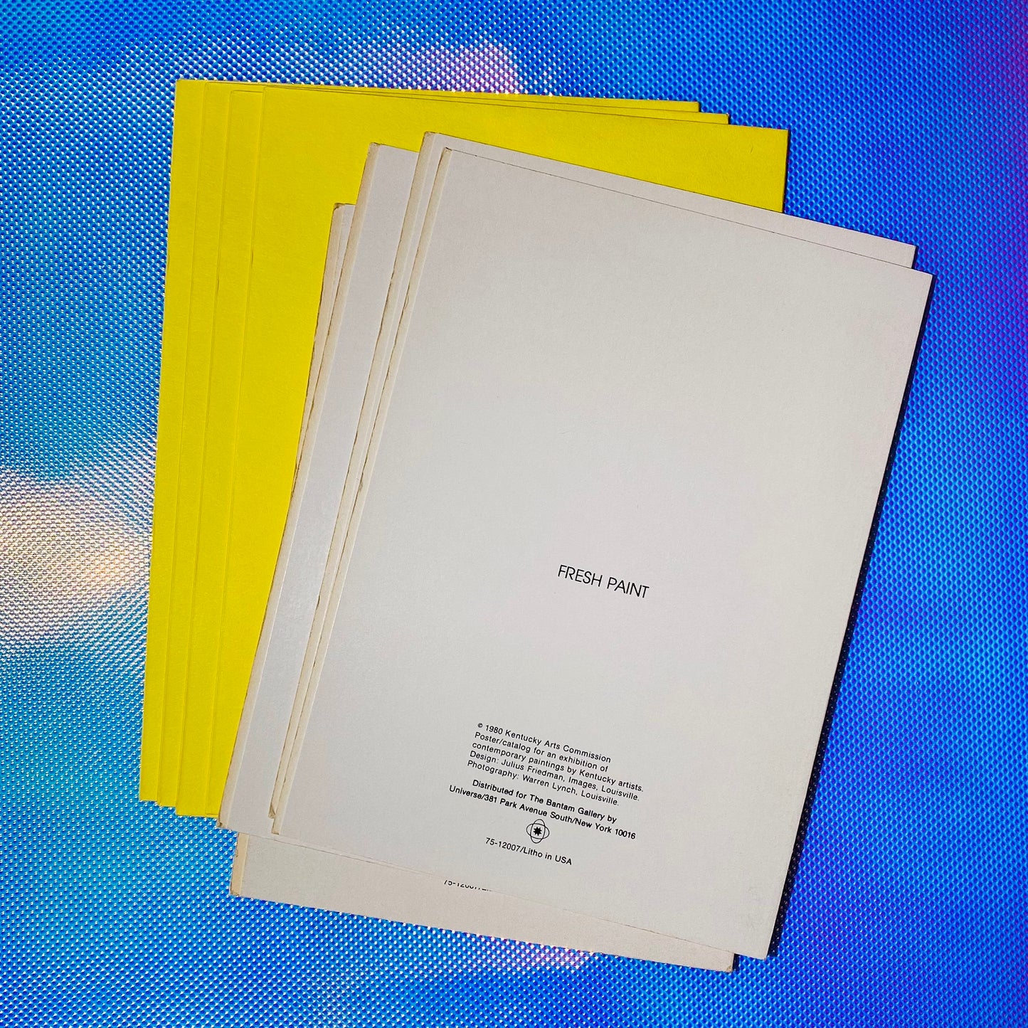 Deadstock Julius Friedman 'Fresh Paint' blank cards 1980 s/4