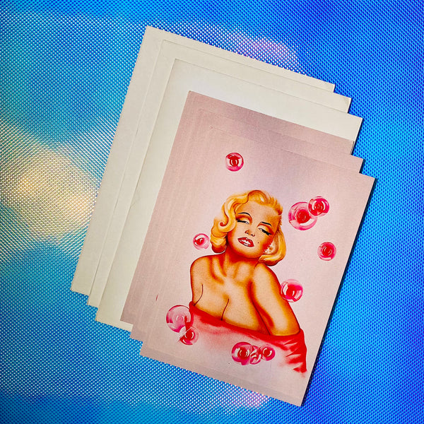 Deadstock Clotilde Nadel 'Marilyn!' Postcards s/3