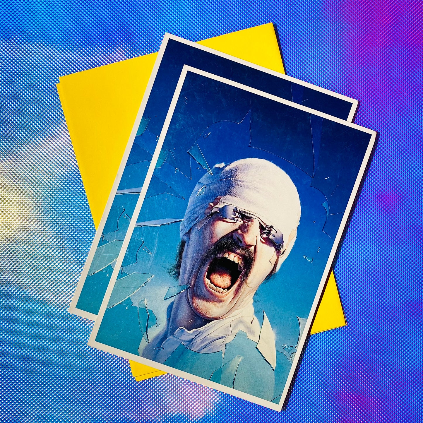 Deadstock Gottfried Helnwein 'Black Out' Blank Cards s/2