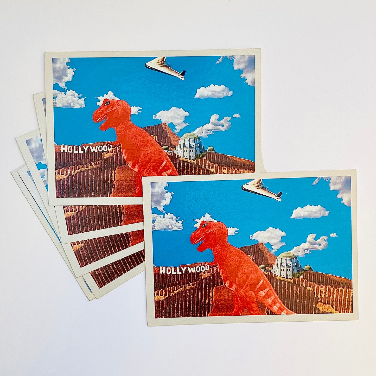 Deadstock David Peters 'Dino-Wood' Postcards S/5 1983