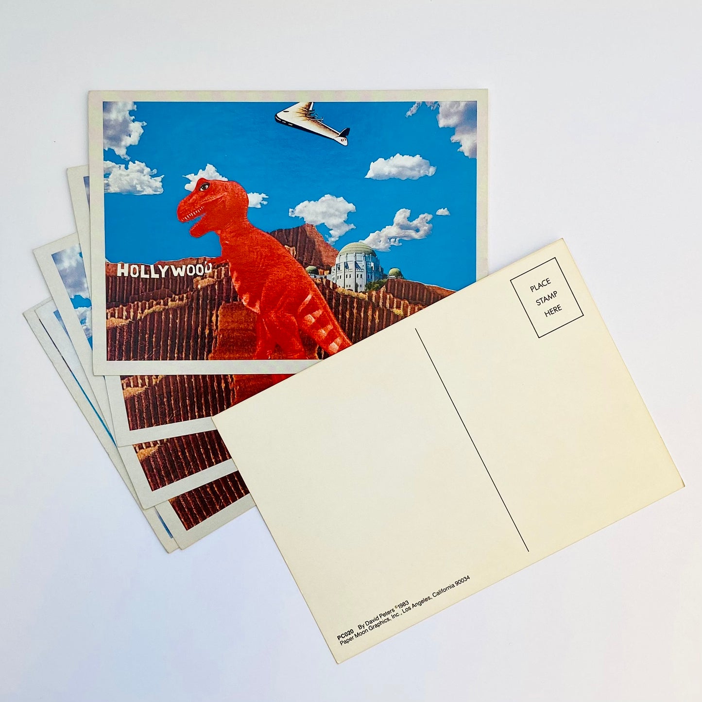 Deadstock David Peters 'Dino-Wood' Postcards S/5 1983