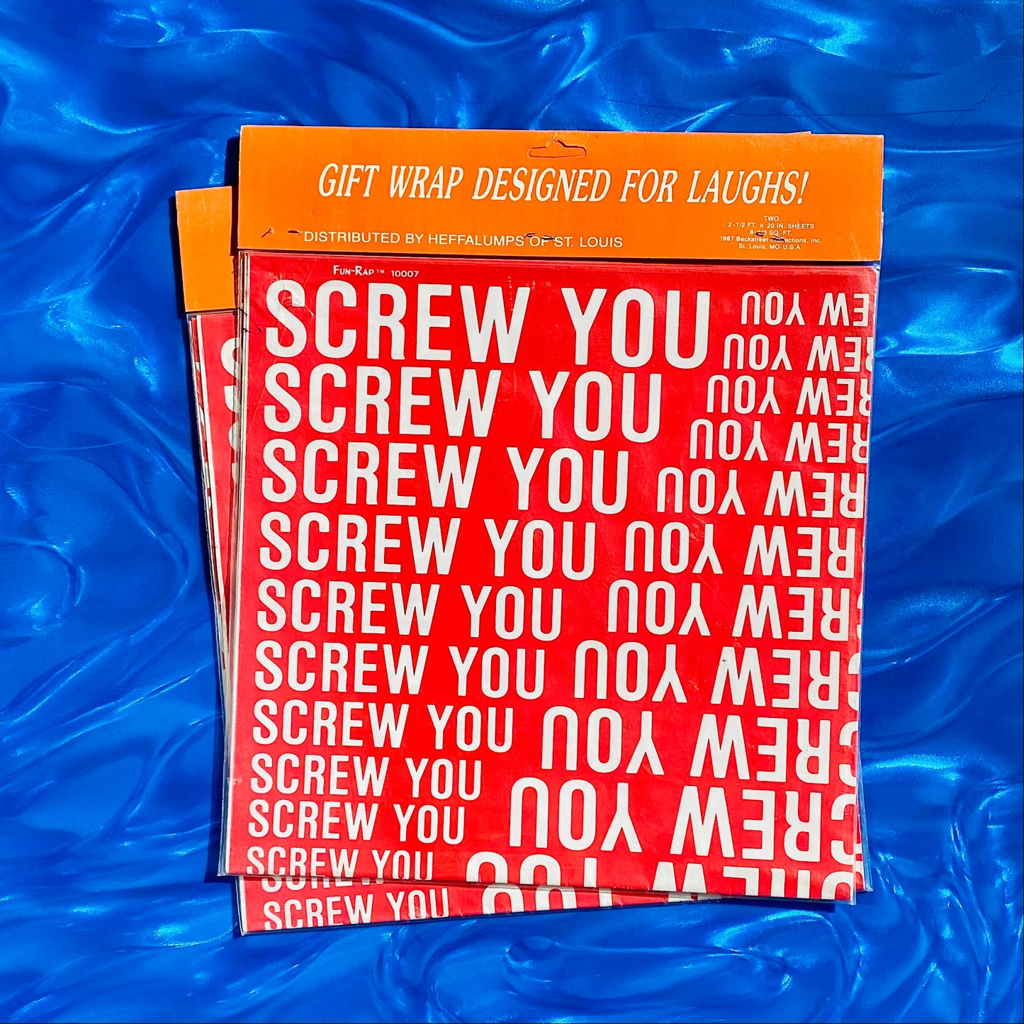 Deadstock Novelty Rude Gift-Wrap 1987