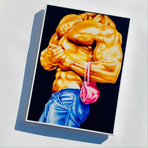 Limited Ed. MUSCLE PURSE Framed Print